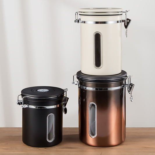 Coffee Bean Airtight Storage Can-One-way Vent