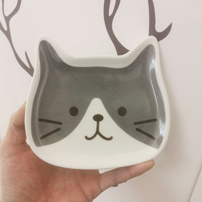 Japanese Cat Face Ceramic Bowl