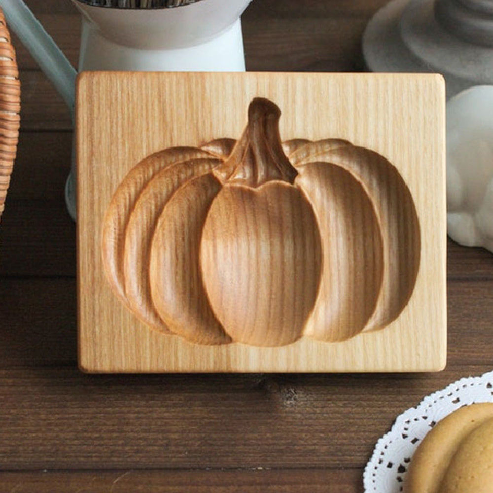 Carved Wooden Pumpkin Stamp