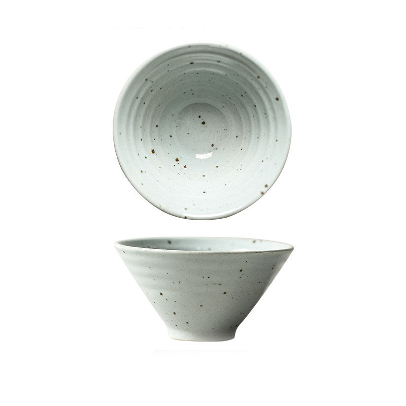 Conical Japanese Stoneware Bowls